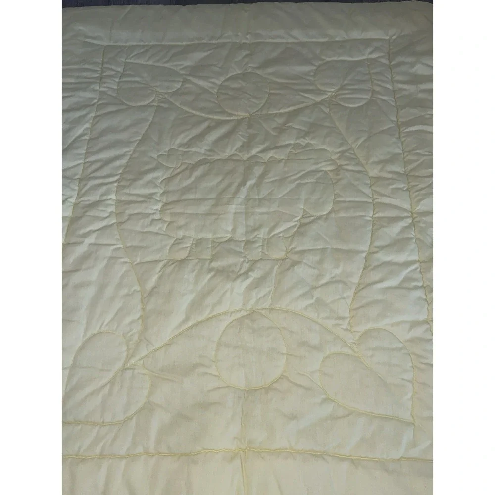 Vintage The Red Calliope‎ Lamb Baby Blanket Comforter Plaid Pink, Yellow & Blue